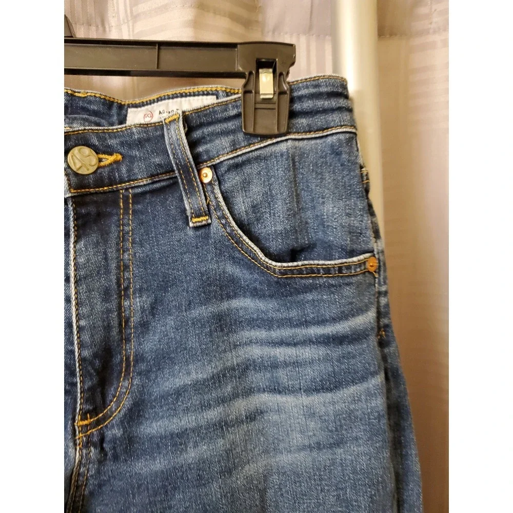 AG Adriano Goldschmied Jeans Womens 29R The‎ Farrah Skinny Ankle Raw Hem Hi-Rise